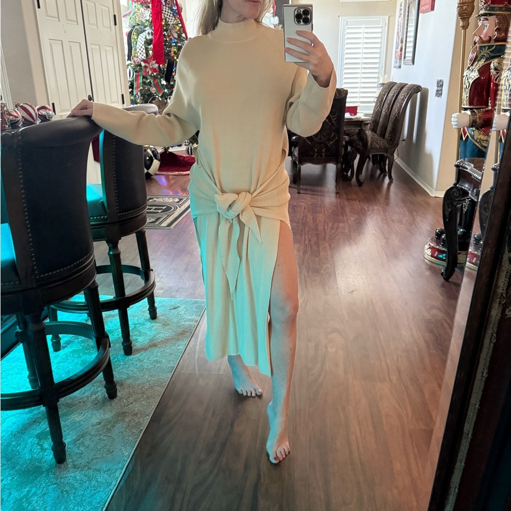 SNDYS Tied up Knit dress